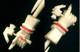 Handmade Carved Folk Art Antique Hand Hammer Moveable Cow Bone Pointers Needles