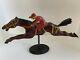 Hc Evans Wood Carved Carnival Racehorse Race Horse Folk Art 1920-1940