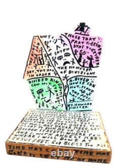 Howard Finster Original Hand-Painted Sculpture The Monster of Divisions Signed