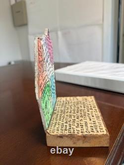 Howard Finster Original Hand-Painted Sculpture The Monster of Divisions Signed