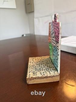 Howard Finster Original Hand-Painted Sculpture The Monster of Divisions Signed