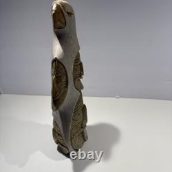 IROQUOIS SOAPSTONE CARVING False Faces by Cadaha Wenoda Six Nations Confederacy