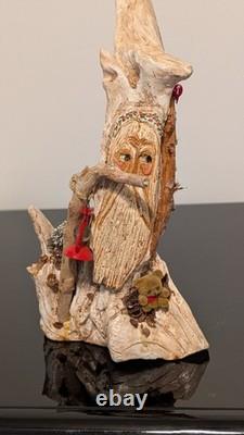 Incredible Folk Art from Driftwood. Hand Carved And Painted. Excellent