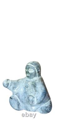 Inuit Sculpture by Tuna Iquliq, Baker Lake (Qamanittuaq), Nunavut Inuk