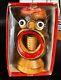 Japanese Folk Art Carved Wooden Screw Nutcracker Nib