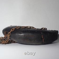 Japanese wooden Carved Jizai kagi sea bream Irori Fireplace Carp Folk art JZI106