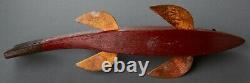 Jay McEvers Fish Decoy Fishing Folk Art Carved Wood Ice Fish Spearing Lure
