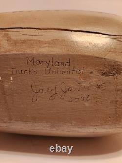 Joey Jobes Canada Goose Decoy 23 Hand Carved Chesapeake Bay Folk Art HDG