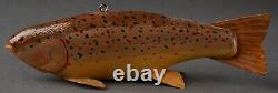 John Fairfield Brown Troutfolk Art Fish Spearing Decoy Carvingice Fishing Lure