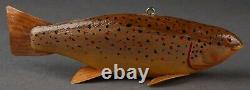 John Fairfield Brown Troutfolk Art Fish Spearing Decoy Carvingice Fishing Lure