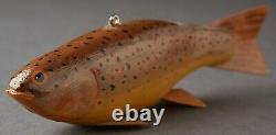 John Fairfield Brown Troutfolk Art Fish Spearing Decoy Carvingice Fishing Lure