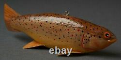 John Fairfield Brown Troutfolk Art Fish Spearing Decoy Carvingice Fishing Lure