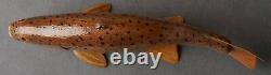 John Fairfield Brown Troutfolk Art Fish Spearing Decoy Carvingice Fishing Lure