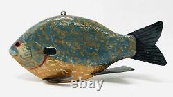 John Fairfield Sunfish Folk Art Fish Spearing Decoy Carving Ice Fishing Kp21