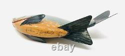 John Fairfield Sunfish Folk Art Fish Spearing Decoy Carving Ice Fishing Kp21