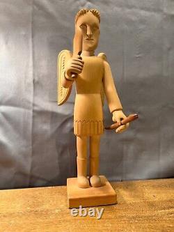 Jose Mondragon Wood Carving Folk Art Chimayo New Mexico Sculpture