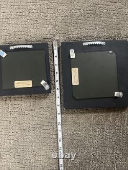 Judy Rand Animal Folk Art Hand Painted Carved Wood Rabbit Mirror Set Vtg Signed