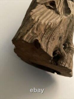 Junior Cobb Style Druid folk artwork wood carved art Driftwood