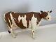 Koosed Wood Carved Folk Art Happy Cow 7 3/4 X 12 Inches -signed 2005 Used