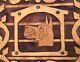 Large, Carved Wood Vintage Photo Album Great Dane Dog 1950s Kitsch Folk Art