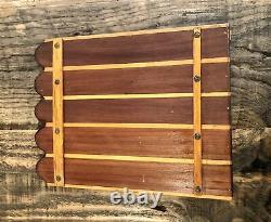 Large, Carved Wood Vintage Photo Album Great Dane Dog 1950s Kitsch Folk Art