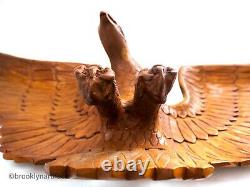 Large Mid Century American Wood Carved Bald Eagle Figure Penn Folk Art