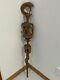 Large Unique Hand Carved Folk Art Puzzle Rattle Cane Walking Stick Some Damage