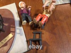 Large Wood Carved FOLK ART Sculpture Elderly Man BIRTHDAY Party Humorous