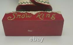 Leo R Smith Folk Art Limited Edition 25/1000 Snow King Santa Carving 9 Rare