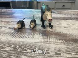 Lonnie And Twyla Money Opossum Momma And Magnetic Babies Signed
