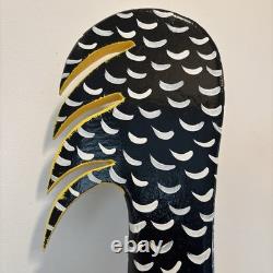 Lonnie & Twyla Money Rooster Kentucky Folk Art Sculpture Hand Carved Wood Large