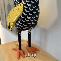 Lonnie & Twyla Money Rooster Kentucky Folk Art Sculpture Hand Carved Wood Large