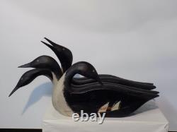 Loon Decoys/Folk Art Hand Carved and Painted Signed by Kautz decorative