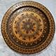 Lot 9 Poland Hand Carved Engraved Wood Wooden Folk Art Plate 6.5 8.5 11 Across