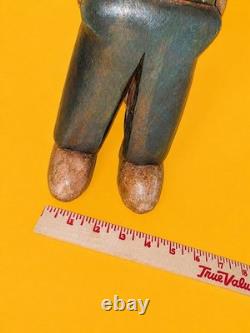 MCM Carved Wood Painted Sailor Nautical Figure Statue Sculpture