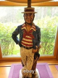 MCM Nautical French Sailor Sea Captain Lamp 1971 Dunning Industries USA Vintage