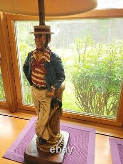MCM Nautical French Sailor Sea Captain Lamp 1971 Dunning Industries USA Vintage