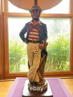 MCM Nautical French Sailor Sea Captain Lamp 1971 Dunning Industries USA Vintage
