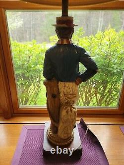 MCM Nautical French Sailor Sea Captain Lamp 1971 Dunning Industries USA Vintage