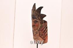 MEXICAN GUERRERO FOLK ART ANTIQUE Angel Flower Faces CARVED DANCE MASK VINTAGE