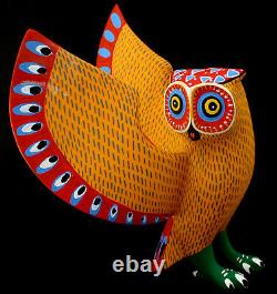 Majestic Owl OAXACAN WOOD CARVING OAXACA ALEBRIJE by Armando Jimenez