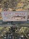 Manfred M. K Scheel Carved Wood Folk Art Fishing Trade Sign