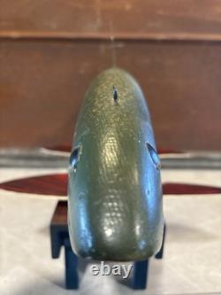 Mark Bruning Hand Carved Brook Trout Fish Decoy 21.5 Folk Art Signed MI