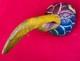Mexican Folk Art Vintage Giant Hummingbird Aztec Warrior Mask From Guerrero