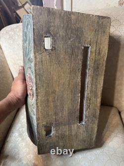 Mexican Santos Angel/Nicho Shrine Carved Wood Folk Art Antique Devotional c1900