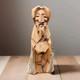 Miguel Salazar Art Hand Carved Wood St. Peter Taos New Mexico Vintage'98 Signed