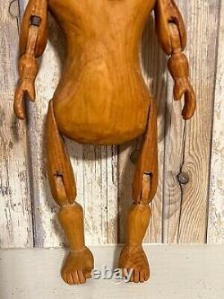 New York Jacob Mathey Folk Outsider Art Carved Rare Jimmy Carter Doll 1978