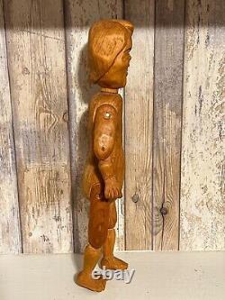 New York Jacob Mathey Folk Outsider Art Carved Rare Jimmy Carter Doll 1978