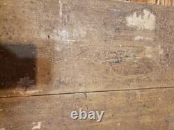 OLD HAND CARVED/PAINTED CHECKERS 1800s BOARD GAME FOLK ART primitive