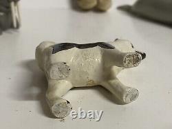 OLD Northwest coast Eskimo Doll Animals Set Hand carve wooden sculpture folk Art